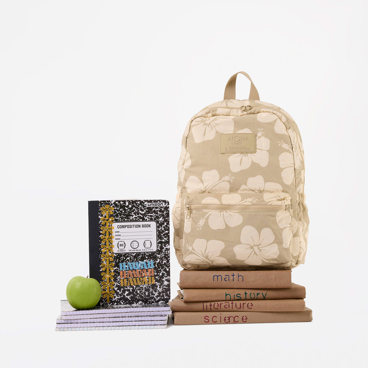 Hana Hou Keep It Light Backpack in Creme on Dune