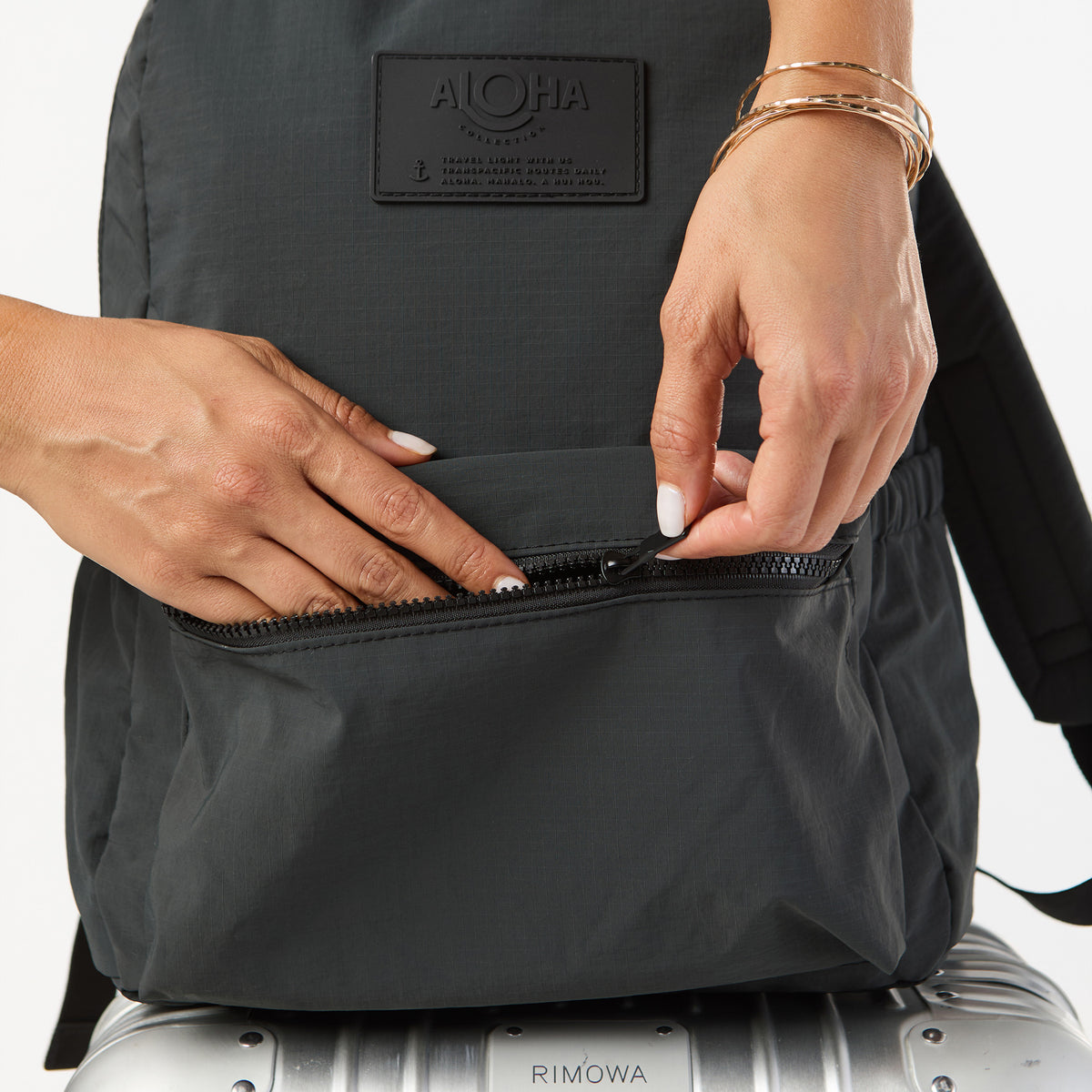 Hana Hou Keep It Light Backpack  in Creme on Dune