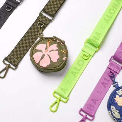 Petite Check Strap in Olive